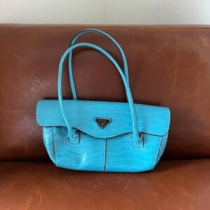 Blue Croc Y2K Handbag